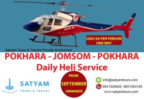 Pokhara - Jomsom - Pokhara -Heli Service